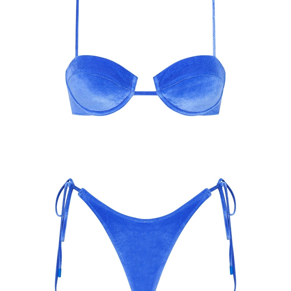 triangl bikini blue